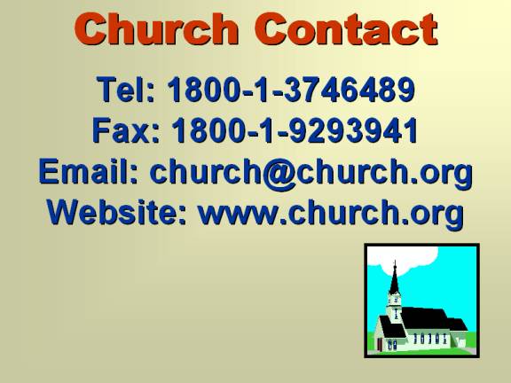 Church Contact